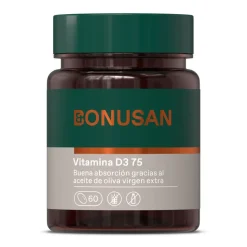 Bonusan Vitamina D3 75 Mcg / 3000 Ui 60 Cápsulas De Gel