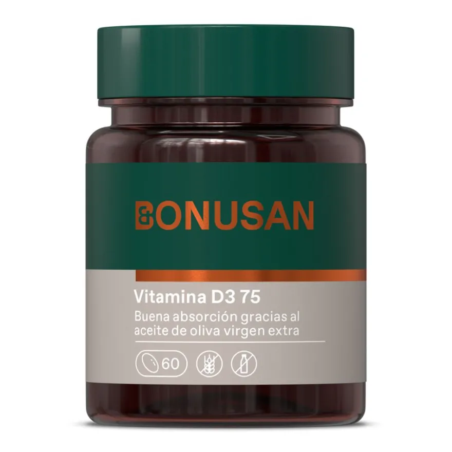 Bonusan Vitamina D3 75 Mcg / 3000 Ui 60 Cápsulas De Gel