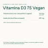 Bonusan Vitamina D3 75 Vegan Suplemento 60 Cápsulas