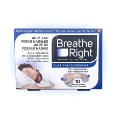 Breathe Right Tiras Nasales Clásicas Peq/Med. (10 unid)