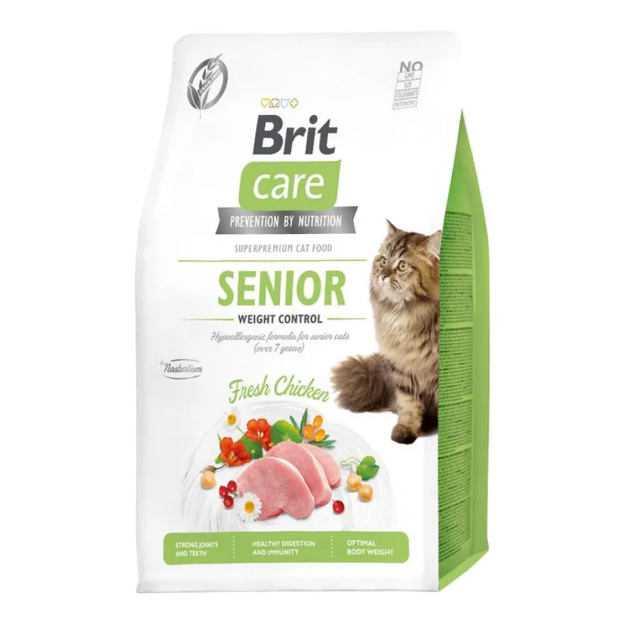 Brit Care Cat Senior Weight Control Alimento Seco 2Kg