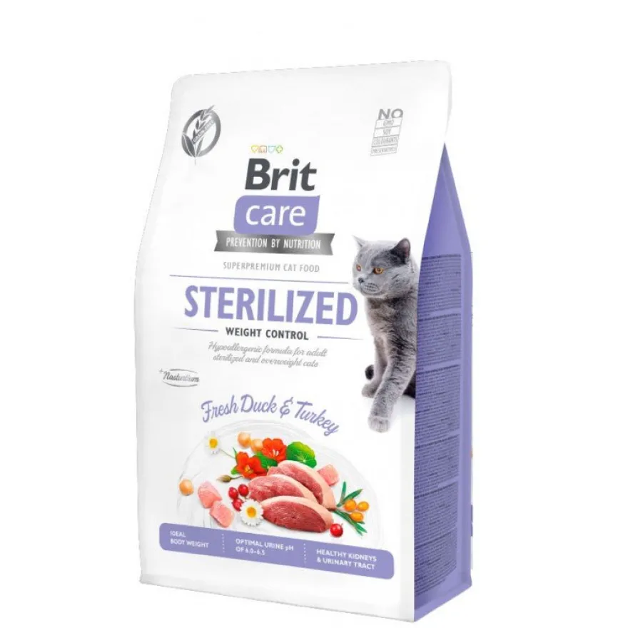 Brit Care Cat Sterilized Control Alimento Seco 7Kg