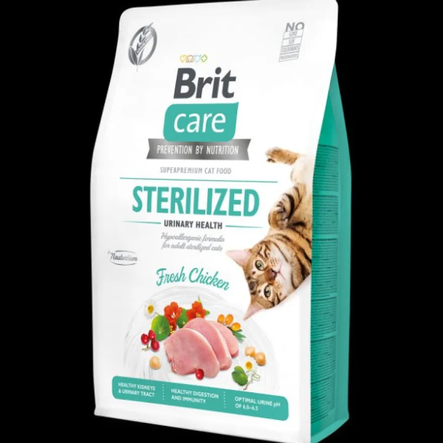 Brit Care Cat Sterilized Urinary Health Alimento Seco 2Kg