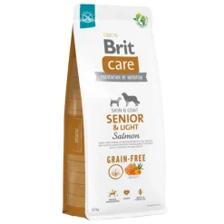 Brit Care Dog Adult Grain Free Senior Light Salmón Alimento Seco 3Kg