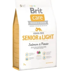 Brit Care Dog Adult Grain Free Senior Light Salmón Alimento Seco 3Kg