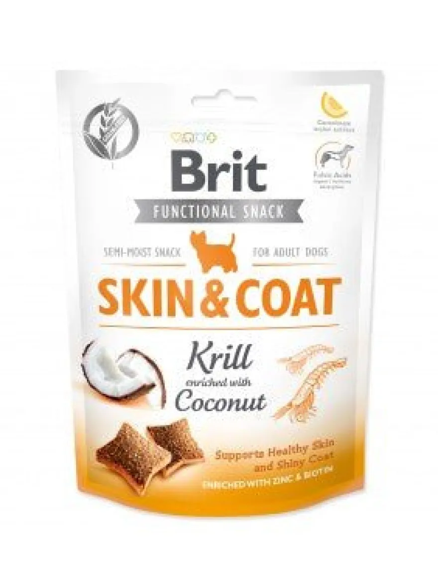 Brit Care Dog Functional Snack Piel Pelo Camarón Snacks 150g