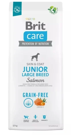 Brit Care Dog Grain Free Junior Large Salmón Pienso 12kg