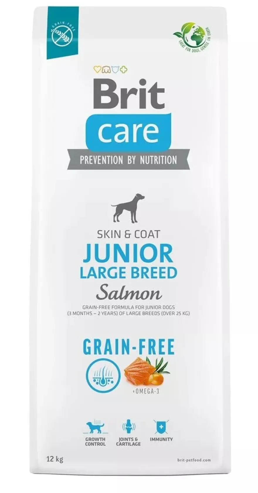 Brit Care Dog Grain Free Junior Large Salmón Pienso 12kg