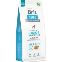Brit Care Dog Grain Free Junior Large Salmón Pienso 12kg