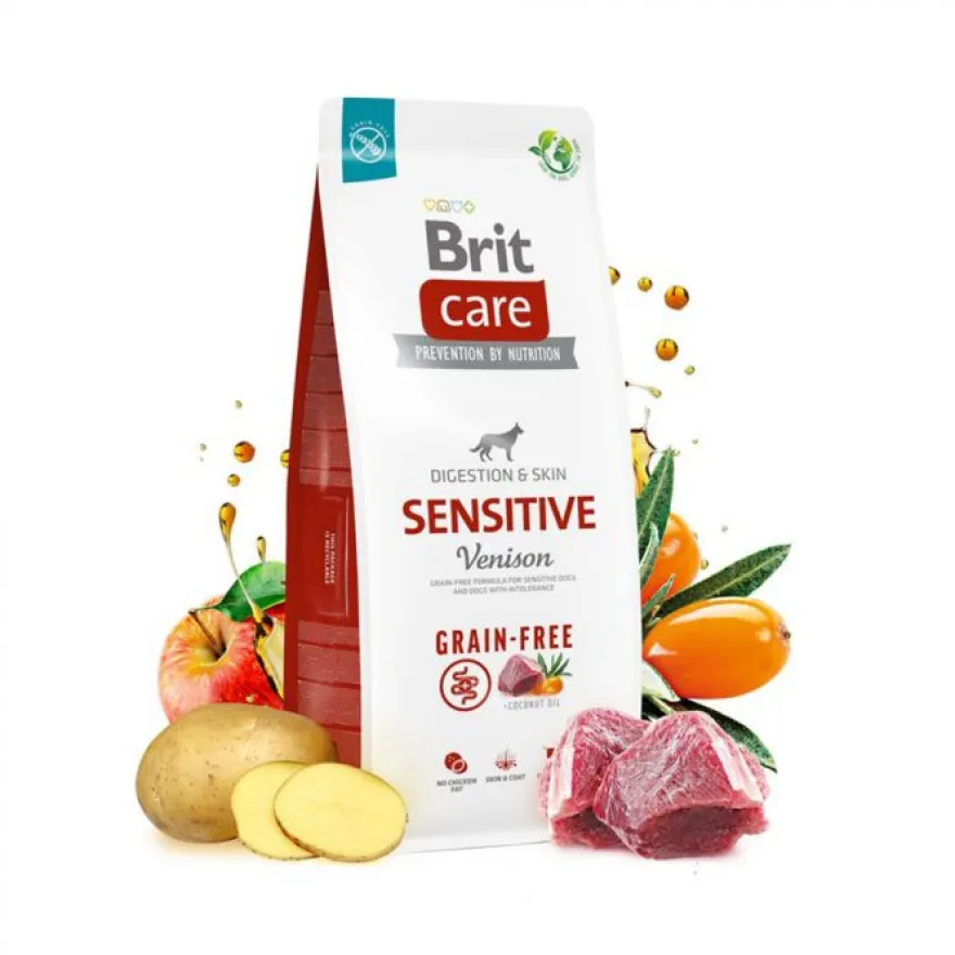 Brit Care Dog Sensitive Ciervo Alimento seco 12Kg
