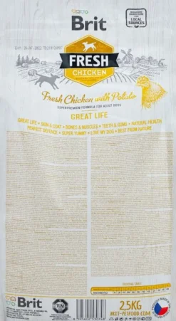 Brit Fresh Great Life Pollo y Patata Pienso para Perros Adultos 2.5kg