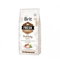 Brit Fresh Light Fit & Slim Pavo Guisantes Pienso para Perros 12kg
