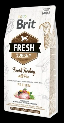Brit Fresh Light Fit Slim Pavo Guisantes Comida Seca 2,5Kg
