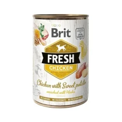 Brit Fresh Pollo con Patata Comida Húmeda 6 latas de 400g