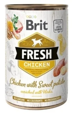 Brit Fresh Pollo con Patata Comida Húmeda 6 latas de 400g