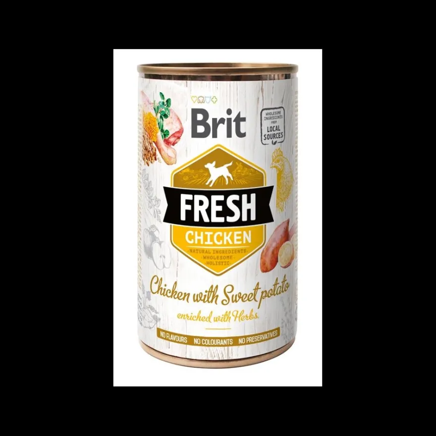 Brit Fresh Pollo con Patata Comida Húmeda 6 latas de 400g