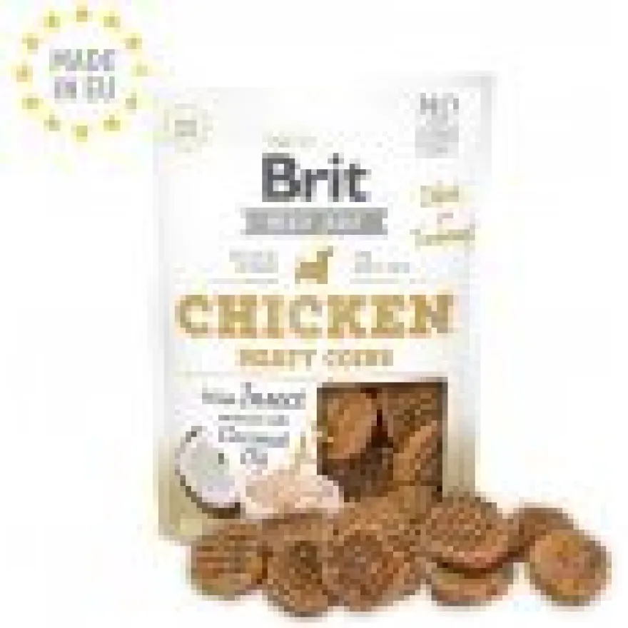 Brit Jerky Snack con Monedas de Pollo e Insectos 80g