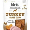 Brit Jerky Snack Monedas Masticables Pavo 80g