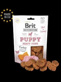 Brit Jerky Snack Pavo Monedas de Carne 80g