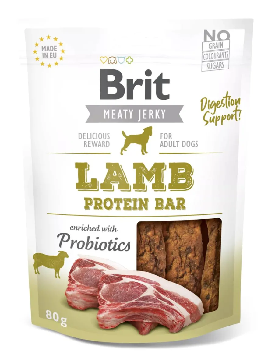 Brit Jerky Snackprotein Bar Cordero Snack 80g