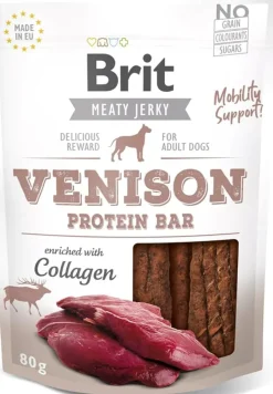 Brit Jerky Snack Venado Barra Suave 80g