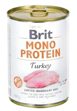 Brit Mono Protein Pavo Comida Húmeda para Perros 2,4Kg