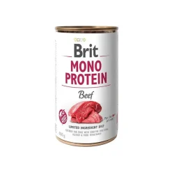 Brit Mono Protein Ternera Comida Humeda Pack de 6 latas de 400gr