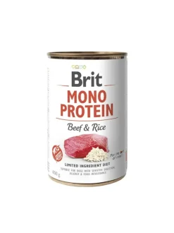 Brit Mono Protein Ternera Comida Humeda Pack de 6 latas de 400gr