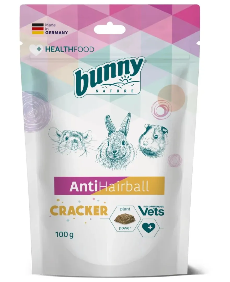 Bunny Antihairball Cracker Suplemento 5x100g