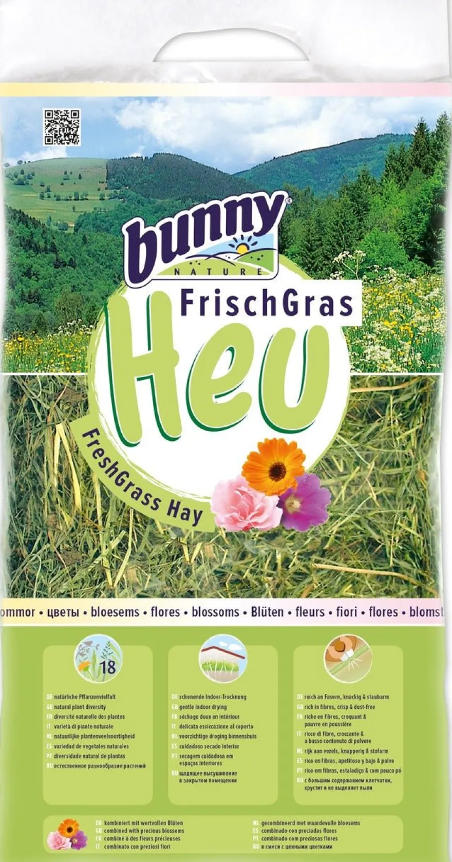 Bunny Heno Fresco Flores 500g