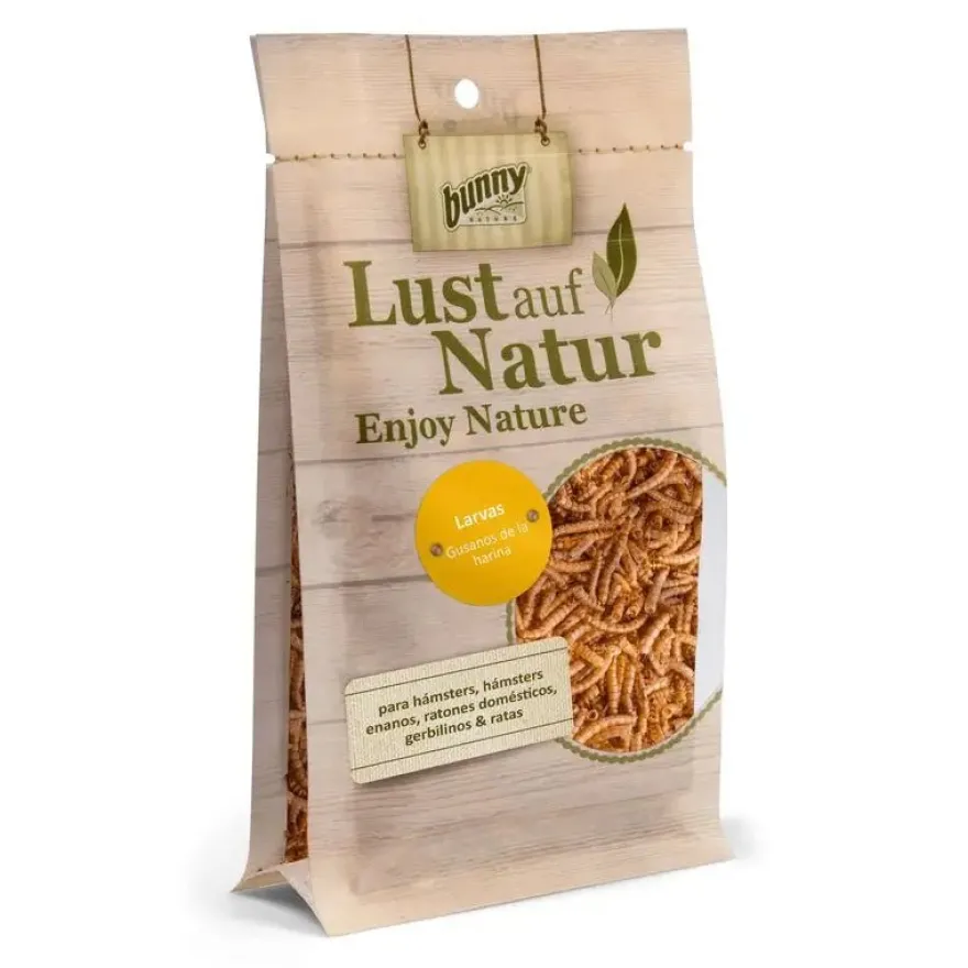 Bunny Larvas Gusanos Snack para Roedores 35gx6 ud
