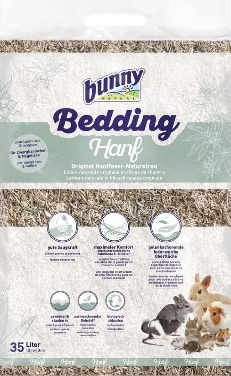 Bunny Lecho Cañamo para Mascotas Sensibles 5kg