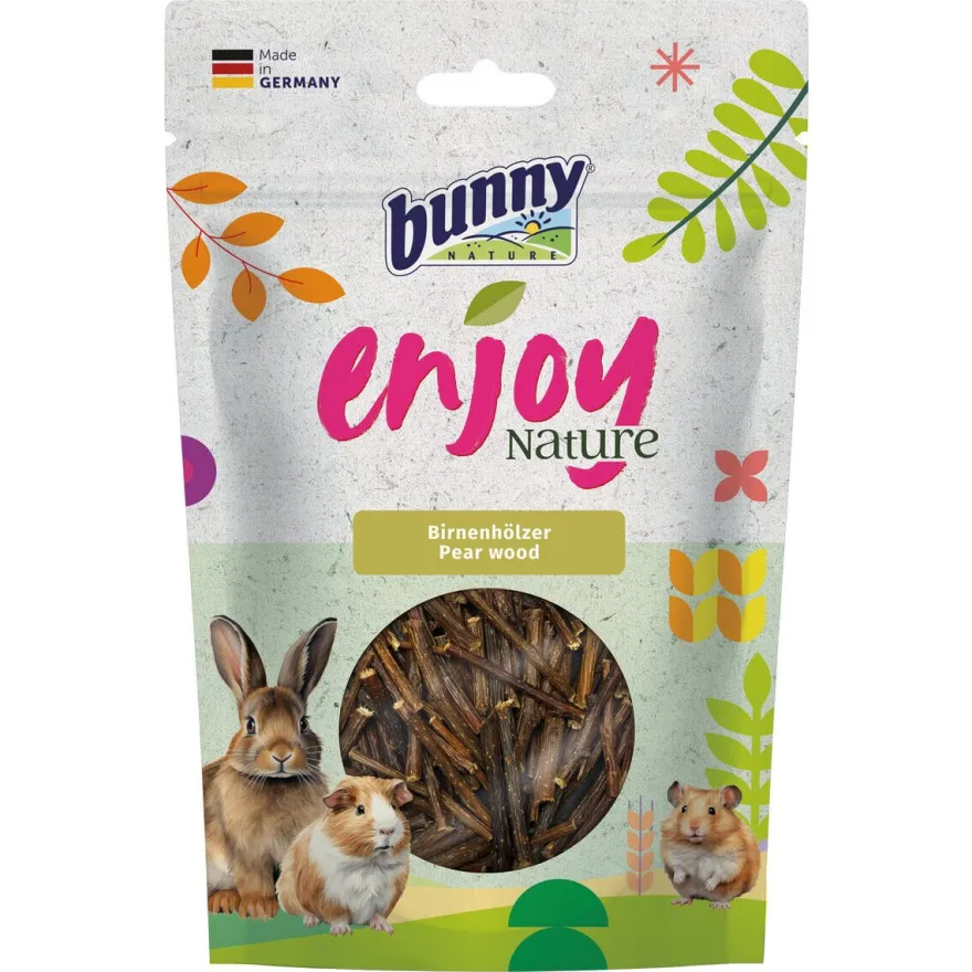 Bunny Snacks Enjoy Nature Madera De Peral 6 paquetes 100g