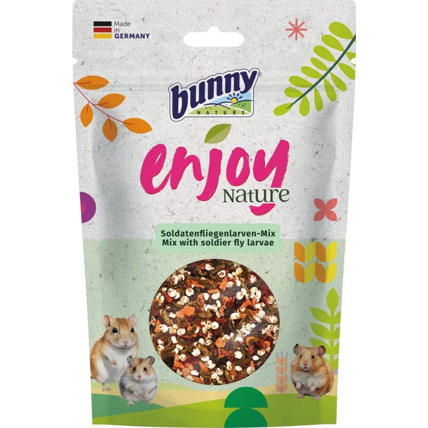 Bunny Snacks Enjoy Nature Mix con Larvas de Mosca Soldado 540g