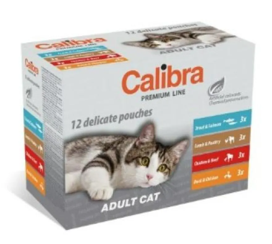 Calibra Cat Adult Pouch Multipak 12x100g