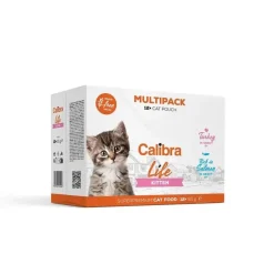 Calibra Cat Life Pouch Kitten Húmeda Multipack 12x85g