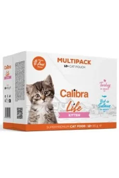 Calibra Cat Life Pouch Kitten Húmeda Multipack 12x85g