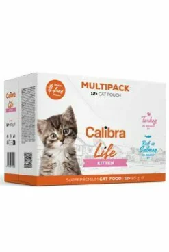 Calibra Cat Life Pouch Kitten Húmeda Multipack 12x85g