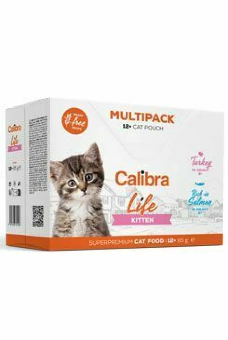 Calibra Cat Life Pouch Kitten Húmeda Multipack 12x85g