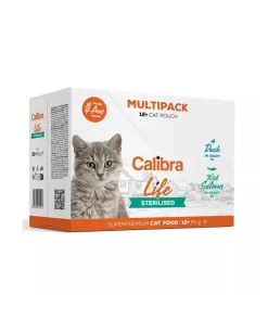 Calibra Cat Life Pouch Sterilised Alimento Húmedo Multipack 12 ud