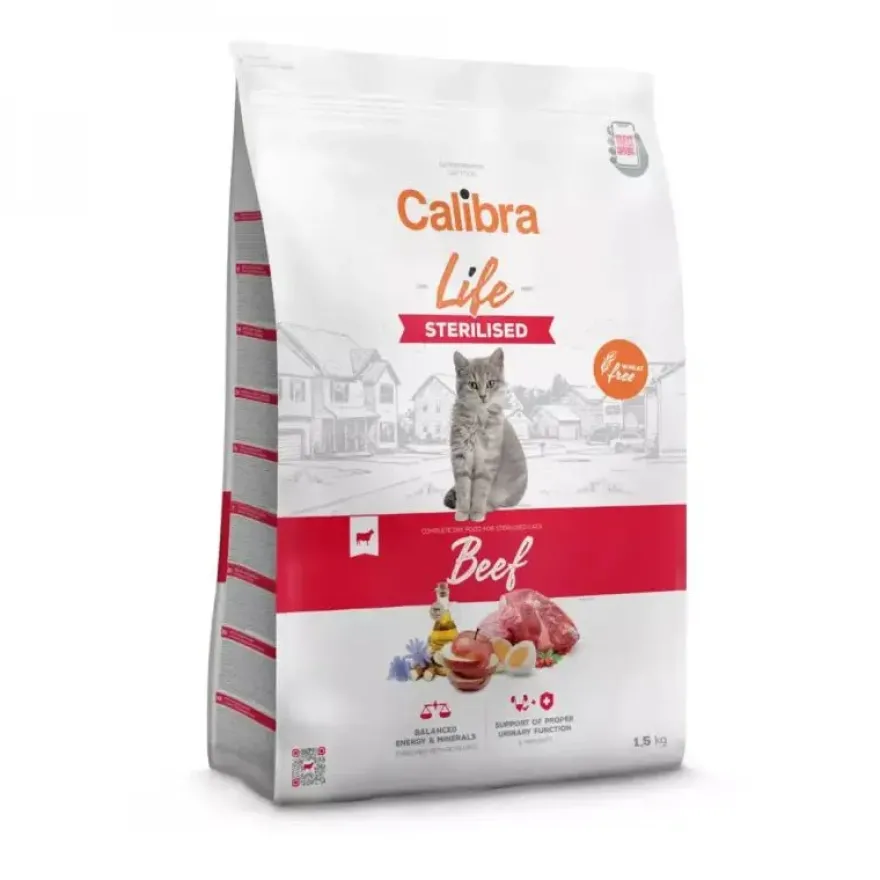 Calibra Cat Life Sterilised Ternera 1,5kg