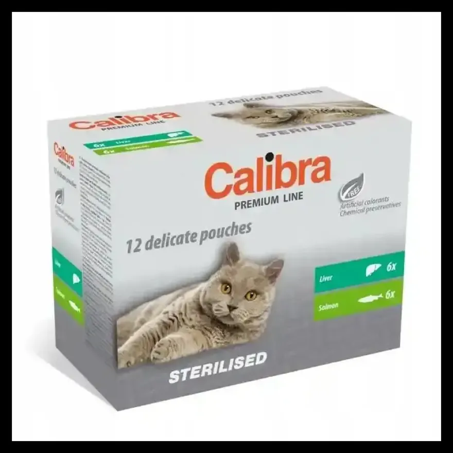 Calibra Cat Sterilised Pouch Multipack 12x100g