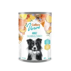 Calibra Dog GF Verve Adult Salmón y Pavo Comida Húmeda 6 x 400g