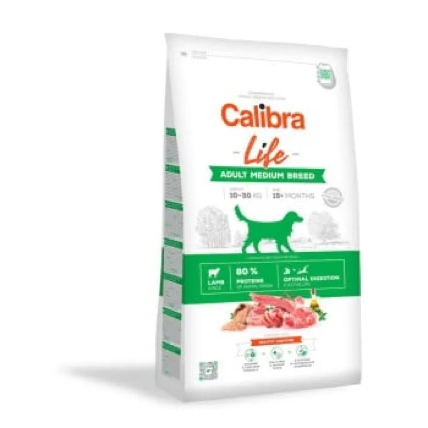 Calibra Dog Life Adult Medium Breed Cordero 12kg
