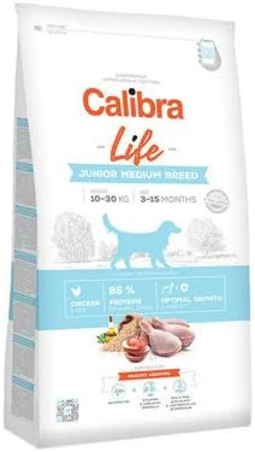 Calibra Dog Life Junior Medium Breed Pollo 2,5Kg