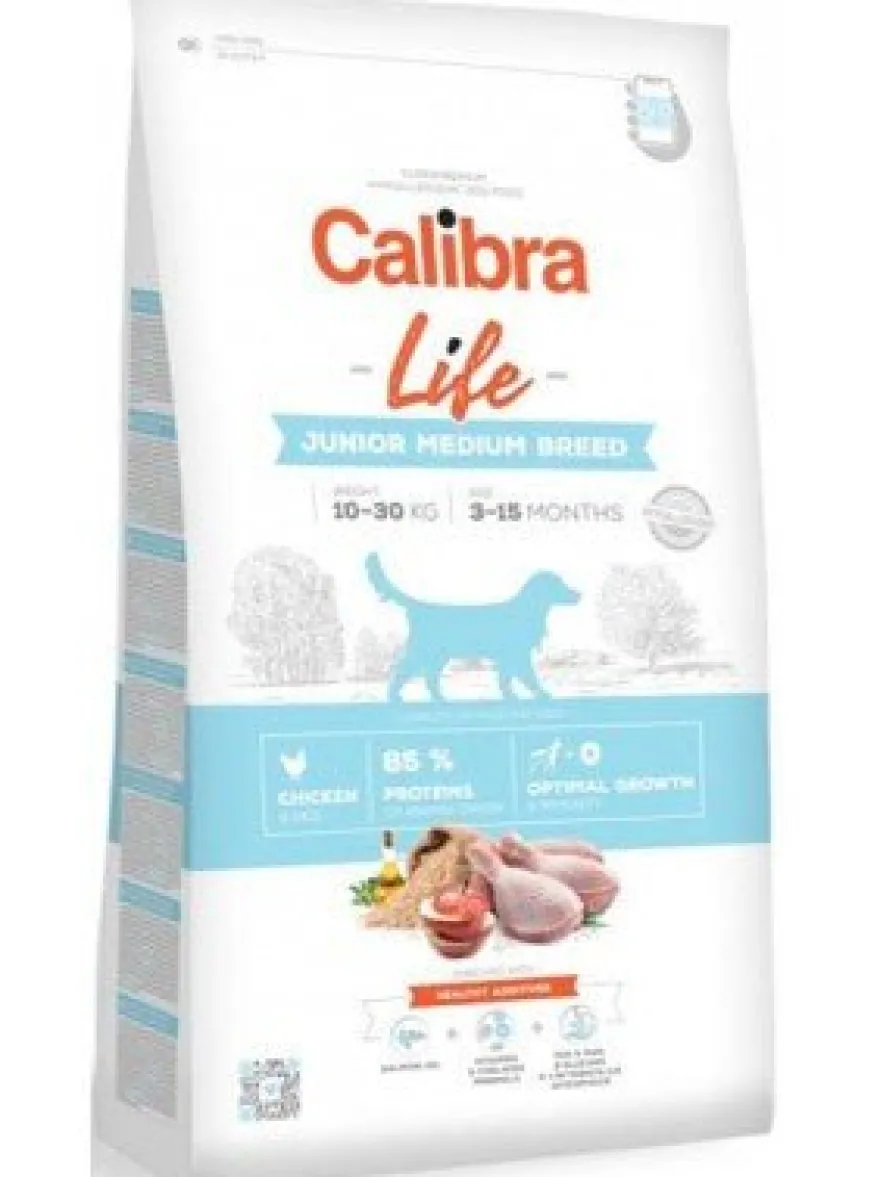 Calibra Dog Life Junior Medium Breed Pollo 2,5Kg