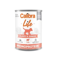 Calibra Dog Life Lata Puppy&Junior Cordero y Arroz 400g 6 ud