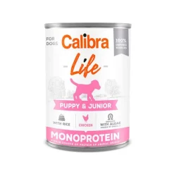 Calibra Dog Life Lata Puppy&Junior Pollo y Arroz 6 x 400g