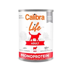 Calibra Dog Life Lata Ternera con Zanahorias Comida enlatada 6 x 400g