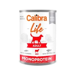 Calibra Dog Life Lata Ternera con Zanahorias Comida enlatada 6 x 400g